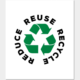Reduce Reuse Recycle World Environment Day Gift Posters and Art